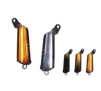 YSQOJF Rear Reverse Fog Light 2X Front Bumper Parking Light Turn Signal DRL Driving W/Switchback Dynamic LED For Scion TC 2014-2016(Smoked LensAmber)