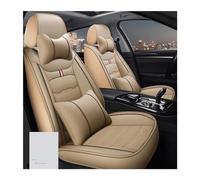 YSQOJF Seat Protector Cover Car Accessories Leather Seat Cover For Chevy For Cruze For Captiva For Sonic For Sail For Spark For Aveo For Blazer For Epica Auto Seat Covers(1PCS Beige 2)