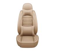 YSQOJF Seat Protector Cover For BMW For G30 All Model For X3 X1 X4 X5 X6 Z4 E60 E84 E83 E70 F30 F10 F11 F25 F15 F34 E46 E90 E53 E34 X Car Seat Cover Leather Auto Seat Covers(Beige pillow)