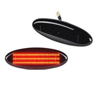 YSQOJF Turn Signal Lights 2Pcs LED Side Marker Light Rear Lights Red Signal Lamps For Chevy For Corvette C5 1997-2004 For Coupe Z06 Convertible(Smoked Lens)