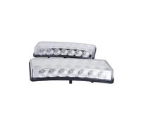 YSQOJF Turn Signal Lights For Nissan For 350Z Z33 LCI 2003-2009 LED Front Bumper Light Daytime Running Lights DRL Turn Signal Light(2003-2005 Clear)