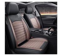 YSQOJF Universal 5 Seat Leather+Flax Car Seat Cover For A1 A3 A4 A5 A6 A6L A7 A8 A8L Car Accessories Interior Details Seat Protectors(A Bk Coffee 5 Seat)