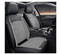 YSQOJF Universal 5 Seat Leather+Flax Car Seat Cover For JAGUAR For XF For F-Pace For E-pace For I-Pace For X-Type XE XJ XK Car Interior Seat Protectors(A Bk Gray 5 Seat)
