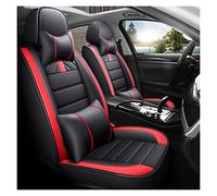 YSQOJF Universal Car Seat Cover For JAGUAR XF For F-Pace For E-pace For I-Pace For X-Type XE XJ XK Car Interior Seat Protector Seat Protectors(B Bk Red 5 Seat)