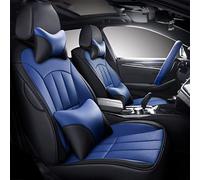 YSQOJF Waterproof Carseat Covers Car Leather Seat Cover For Nissan For Qashqai J10 J11 For Juke For Murano Z51 For X Trail For Versa For Teana J32 For Almera G15 For Patrol Y61(Blue,Deluxe)