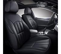 YSQOJF Waterproof Carseat Covers Car Leather Seat Cover For Nissan For Qashqai J10 J11 For Juke For Murano Z51 For X Trail For Versa For Teana J32 For Almera G15 For Patrol Y61(Black,Standard)