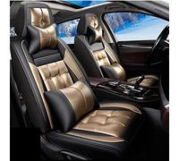 YSQOJF Waterproof Carseat Covers Car Seat Cover Car Seat Protector For Hyundai For Creta For Getz For Grand For Starex I20 I30 I30 I40 Ix25 Ix35 Auto Seat Covers(Black gold,Luxury)