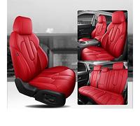 YSQOJF Waterproof Carseat Covers Car Waterproof Seat Covers Custom For A4 Tt Mk2 A3 8l 8p A5 For Sportback Q3 A6 C5 Q2(Red-Full set)