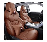 YSQOJF Waterproof Carseat Covers Custom For Bmw 1/2 Series E81 E82 E87 E88 F20 F21 F52 F40 F22 F23 F44 F45 F46 Leather Car Seat Covers(Brown,Luxury)