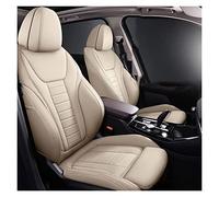 YSQOJF Waterproof Carseat Covers Custom For Bmw 7 Series F01 F02 F03 F04 G11 G12 E65/66 X1 E84 F48 F49 Leather Car Seat Covers Automobiles Seat Covers(Beige,Standard)