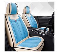 YSQOJF Waterproof Carseat Covers Flax Car Seat Covers Full Set Universal For Skoda For Kodiaq For Octavia For Superb 2 3 For Fabia For Kamiq For Rapid For Spaceback(Beige-Blue)
