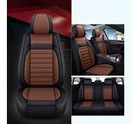 YSQOJF Waterproof Carseat Covers For A3 8p Q5 A6 C6 A4 A5 Car Seat Covers For Sportback B7 For Avant 8v C7 A1 B9 For Audio Rs4 5 6 7 R8 S5 S6 S7 S8 Q3(Black+Coffee)