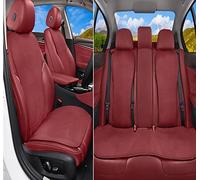 YSQOJF Waterproof Carseat Covers For CR-V For Civic For Accord For Pilot For HR-V For Passport For Freed Car Seat Cover Set Breathable Protector Mat(Five seat Red)