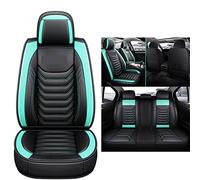 YSQOJF Waterproof Carseat Covers For Dodge For Journey Leather Car Seat Covers For Caliber For Challenger For Ram 1500 For Durango For Nitro(Black+green)