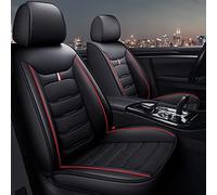 YSQOJF Waterproof Carseat Covers For Duster For Kaptur 5 Seat Car Seat Covers For Fluence For Koleos For Megane For Logan(Black Red 5 Seat,Standard)