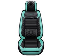 YSQOJF Waterproof Carseat Covers For Nissan For Qashqai J10 J11 Leather Car Seat Covers For Juke For Murano Z51 For X Trail T31 For Versa For Teana J32 For Almera G15 For Patrol Y61(BLACK GREEN)