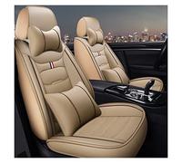 YSQOJF Waterproof Carseat Covers For Vw For Polo For Atlas For Jetta 5 Seat Car Seat Covers For Bora For Eos For Sharan For Variant For For Scirocco For Up(Beige,A)