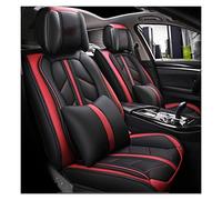 YSQOJF Waterproof Carseat Covers Front+Rear Seat Car Seat Cover Set For Nissan For Armada For Altima For Dualis For Juke For Frontier For Fuga Leaf For March For Tiida C11 For Bluebird(Red,A)