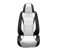 YSQOJF Waterproof Carseat Covers Full Set Car Leather Seat Cover For Dodge For Journey For Caliber For Avenger For Challenger For Charger For Nitro For Ram 1500(White Black,Standard)