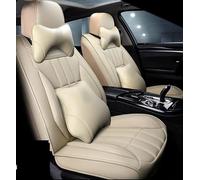 YSQOJF Waterproof Carseat Covers Full Set Car Seat Cover For Kia For Borrego For Cadenza For Carens For Carnival For Ceed For Cerato 2 For Forte 2020 2019 2018 2017 2016 2015(Beige,Luxury)