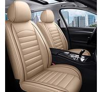YSQOJF Waterproof Carseat Covers Full Set Pu Leather Car Seat Cover For A3 A1 A4 A5 A6 A6l A7 A8 A8l Interior Accessories(Beige 5 Seat,B)