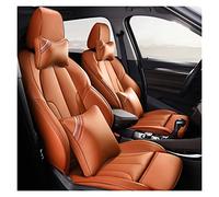 YSQOJF Waterproof Carseat Covers Leather Car Seat Cover Custom For Accord For Odyssey For Fit For City For Crosstour For Crider For Vezel For Avancier Cr-v Xr-v For Civic(Orange,Luxury)