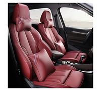 YSQOJF Waterproof Carseat Covers Leather Car Seat Cover Custom For Accord For Odyssey For Fit For City For Crosstour For Crider For Vezel For Avancier Cr-v Xr-v For Civic(WINE RED,Luxury)