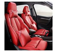 YSQOJF Waterproof Carseat Covers Leather Car Seat Cover Custom For Accord For Odyssey For Fit For City For Crosstour For Crider For Vezel For Avancier Cr-v Xr-v For Civic(Red,Luxury)