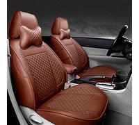 YSQOJF Waterproof Carseat Covers Leather Car Seat Cover Special For Kia K2 K3 K4 K5 For Kia For Cerato For Sportage For Optima For Maxima For Carnival(Coffee,No pillow)