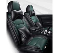 YSQOJF Waterproof Carseat Covers Leather Car Seat Covers For Civic 2006 2011 For Fit For Accord 7 For Crv 2008 For Crz For City 2003 2018 For Pilot 2009 For Jazz(BLACK GREEN,Deluxe)