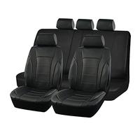 YSQOJF Waterproof Carseat Covers Universal Black Car Seat Covers Leather Splicing Car Interior Seat Protector Cushion Luxury