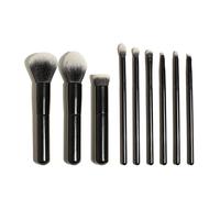 YsRoad Makeup Brush Set -Synthetic Hair Vegan Cosmetic Make Up Brush Kit Face Powder Concealers Eyeshadow Blush Brushes(9pcs Wooden handle)