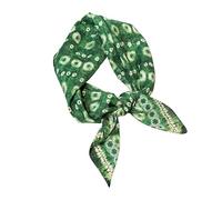 YsRoad Silk Scarf - Women's Silk Cotton Neck Scarf 27 x 27, Square Headband, Lightweight and Elegant Can be Tied Around Neck, Hair, Handbag and Belt White Black Red Green