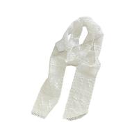 YsRoad Women's Scarf - Lace Skinny Scarf,Long Thin Silk Scarf,Y2K Ribbon Choker Scarf for Neck, Hair, Handbags, and Belt Accessory 61.4x2.8 inch
