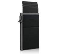 Ysruanh RFID Blocking Card Holder Pop up Metal Wallet Ultra Thin Credit Card Holders with Money Pocket Minimalist Wallet for Men Women