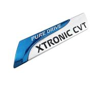 YSRWTBBA 1Pcs 3D Metal Pure Drive XTRONIC CVT Car Rear Boot Trunk Badge Sticker Accessories Compatible with X-Trail Juke Teana Tiida Easy to install, just peel and stick it off.