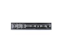 YSRWTBBA 3D Metal DUB EDITION Logo Car Emblem Badge Sticker Decals for All Models Decoration Car Accessories Body Sticker Tail Sticker Easy to install, just peel and stick it off.(Black silver)