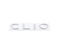YSRWTBBA 3D Metal Emblem Badge Decals Rear Trunk CLIO Labeling Is Suitable Compatible with Modified Body Pasting with CLIO Metal Tail Labels Easy to install, just peel and stick it off.(Silver)