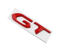 YSRWTBBA 3D Metal Logo GT Letters Car Trunk Emblem Badge Decal Compatible with 208 308 3008 207 508 5008 408 GT Line Sticker Accessories Easy to install, just peel and stick it off.(GT Red)