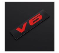 YSRWTBBA 3D Metal V6 V8 Car Stickers Emblem Badge Decal Easy to install, just peel and stick it off.(For V6 Stickers)