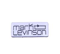 YSRWTBBA 6pcs 35x15mm Mark Levinson stereo speaker badge emblem Sticker Car Accessorie for es ux nx300 rx is gs ls gx ct200t Easy to install, just peel and stick it off.