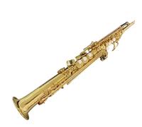 YSS 475 Straight tube Soprano Saxophone Bb Brass Gold Lacquer Professional Instrument with Case Beginner Saxophone