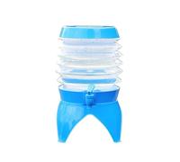 Yssevlon Outdoor Foldable Water Container Camping Folding Water Bucket Fishing Travel Beer Juice Drinking Storage Tap Bucket 3.5L