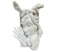 Yssevlon Vintage Shelf Decor, Unique Snake Women Face Book Ends for Sturdy Desk Organization