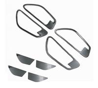 YSSJDKHG Car Interior Handle for Hyundai for Tucson NX4 2021 2022 2023 Car Inner Door Handle Bowl Cover Trim Stainless Steel Interior Accessories(A and B Black)