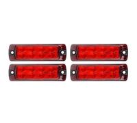 YSSJDKHG Turn Signals LED Side Marker Indicator Light Clearance Lamp For Buses Trucks Trailers Lorries Semi Truck Van RV Car Boat 12V 24V Blinker Lamp(4pcs Red)