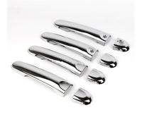 YSSLYEU Door Handle Exterior Cover Compatible with for Sunny 2014 2015 2016 2017 ABS Chrome Molding Trim Bezel with for Smart Keyhole Door Handle Cover Automobile Accessories