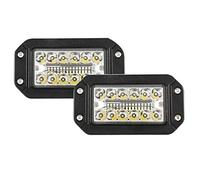 YSSMAO 12V Flush Mount Work Light 26LED Super Bright Spotlight Car Headlights130W Rear Light IP68 Waterproof for 4WD 4X4 SUV LED Driving 2Pack