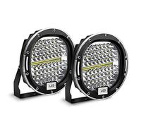 YSSMAO 7" LED Work Light Bar 300W Round Spot Work Light Offroad Driving Fog Lamp for 4X4 Truck ATV SUV UTV Tractor 2PCS,Black
