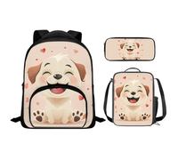 Ystardream Toddler Backpacks for Girls 2-4 Funny Puppy Preschool Backpack And Lunch Box Set Girls Kids School Back Packs Bookbag for Boys Large Schoolbags Bagpack Rucksack Travel Outdoor Daypack